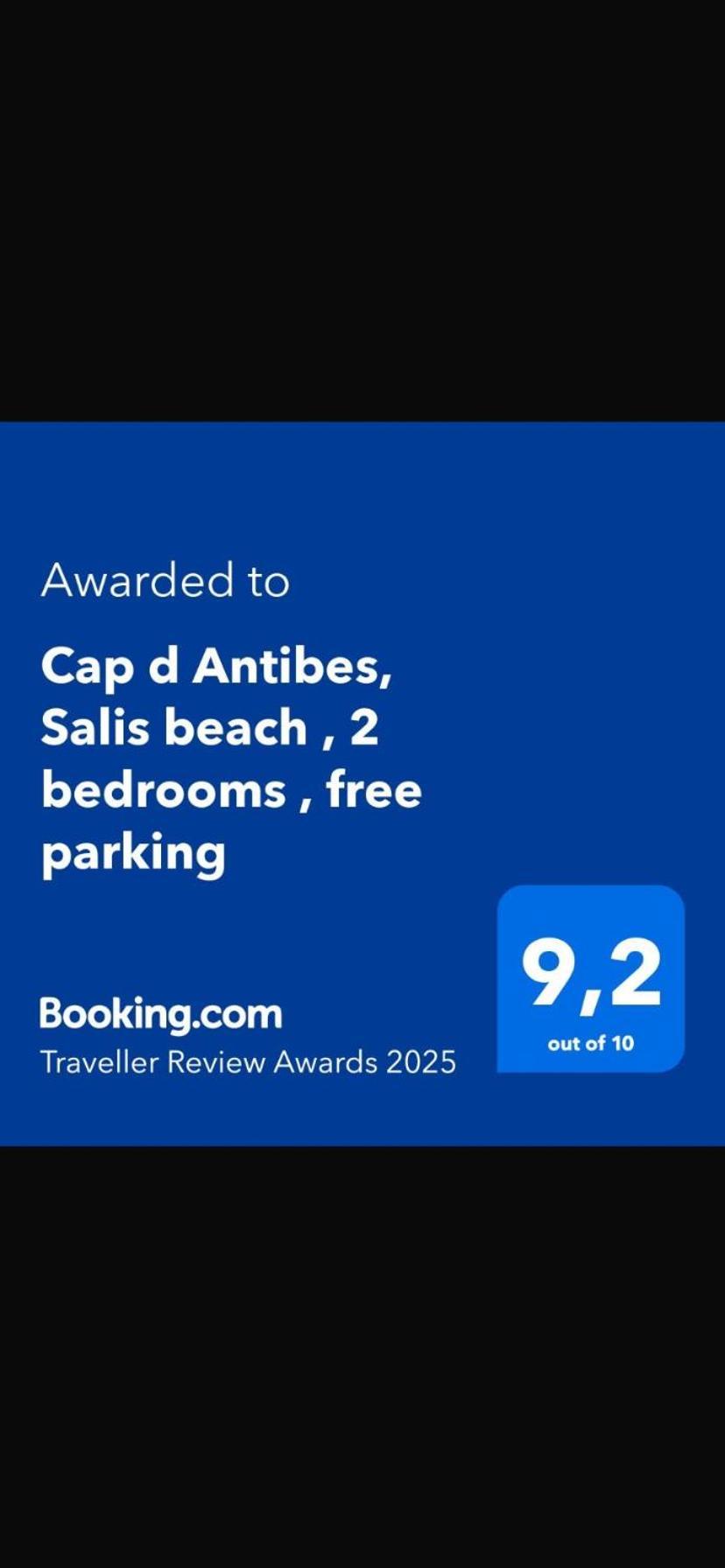 Cap D Antibes, Salis Beach , 2 Bedrooms , Free Parking מראה חיצוני תמונה